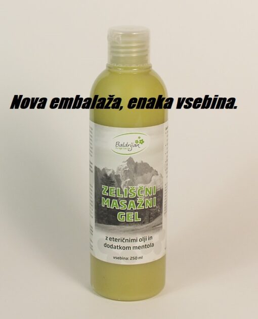 200 ml flaška zelenega zeliščnega gela