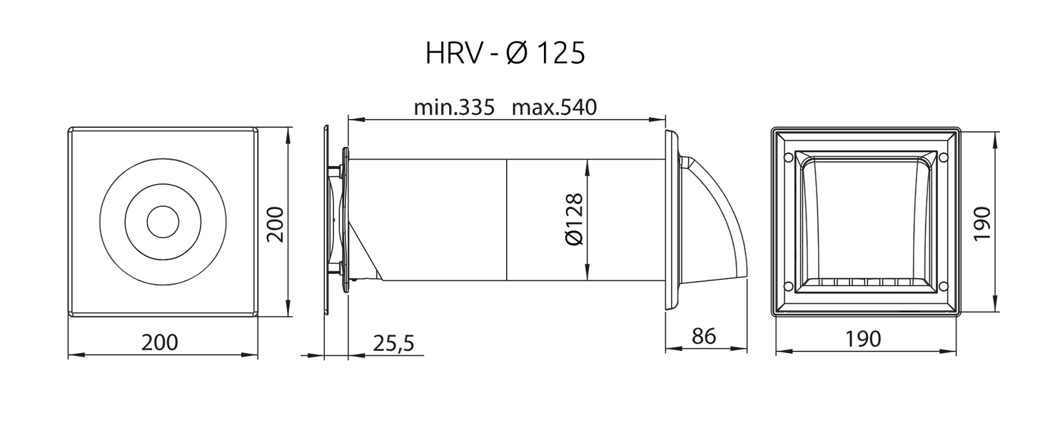 Rekuperator zraka HRV100
